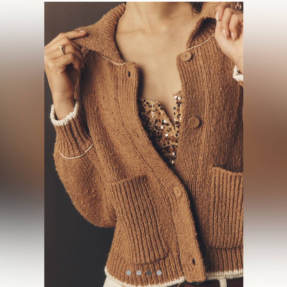 NWT /Anthropologie/ The Jesse Dog Icon Cardigan
Sweater by Pilcro XL - Picture 3 of 5